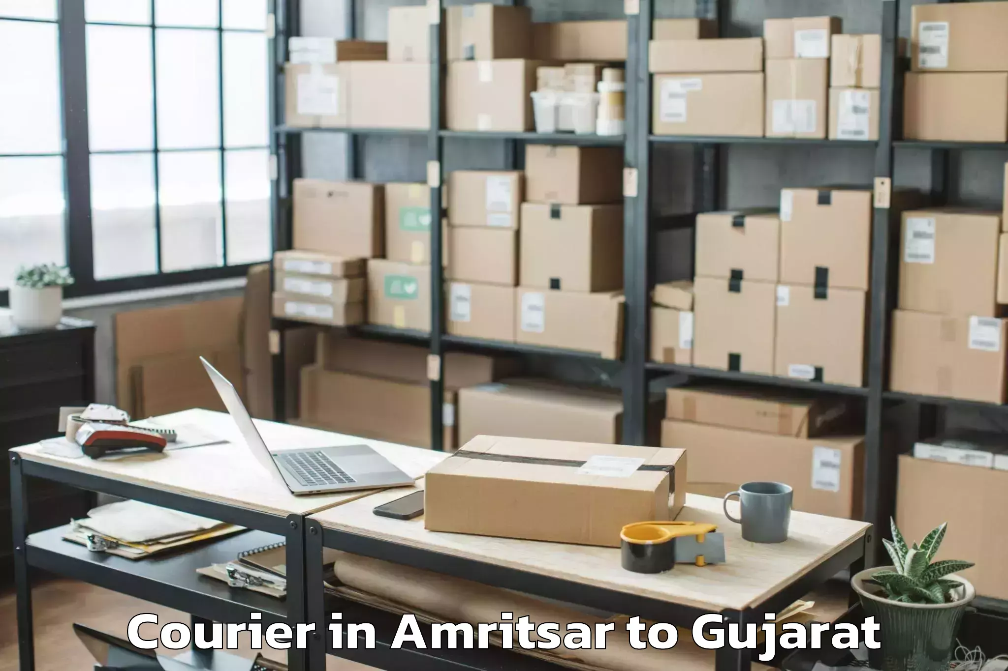 Reliable Amritsar to Sihor Courier